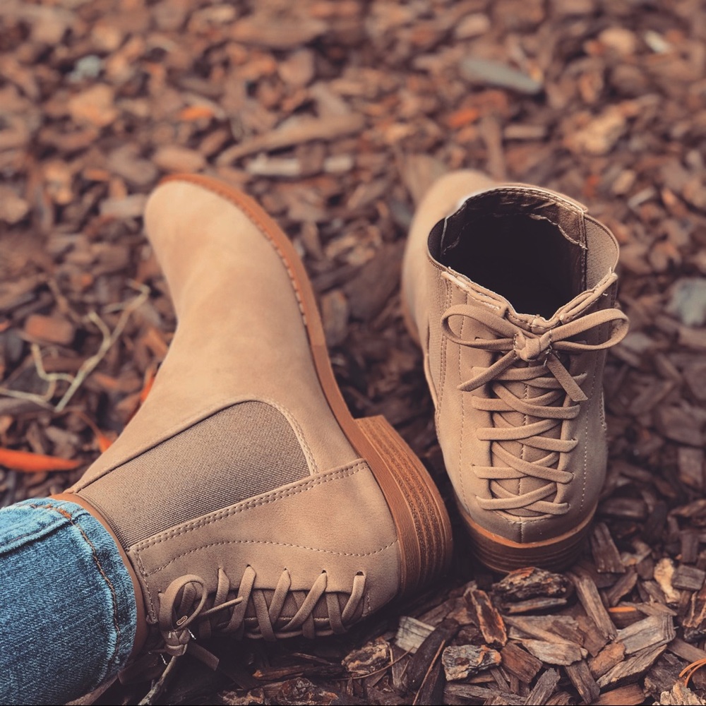 Emmie Khaki Booties